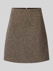 Licht uitlopende midirok van zuivere scheerwol, model 'MARCHE' van Weekend Max Mara - 38