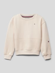 Sweatshirt met labelstitching van Tommy Hilfiger Kids Wit - 28