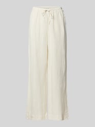 Straight Fit Jogpants aus reinem Leinen von Marc O'Polo Beige - 3
