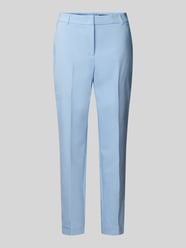 Stoffhose mit Bundfalten von comma Blau - 34