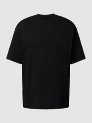 Oversized T-Shirt im unifarbenen Design von Emporio Armani Schwarz - 12