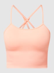 Crop-top met ribstructuur  van DKNY PERFORMANCE Rood - 8
