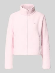 Regular fit teddyjack met blinde ritssluiting van Tommy Jeans Fuchsia - 44