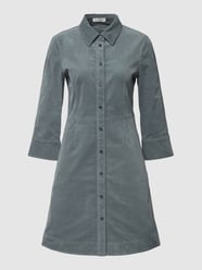 Hemdblusenkleid aus Cord von Marc O'Polo Türkis - 29
