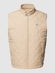Weste mit Label-Stitching von Gant Beige - 10