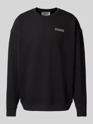 Sweatshirt mit Label-Print Modell 'EMIS' von Guess Activewear Schwarz - 27