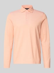 Regular Fit Poloshirt mit Knopfleiste von MAERZ Muenchen Orange - 44