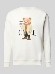 Bluza z nadrukiem z motywem od CHILL PILL - 47