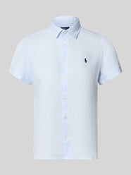 Bluzka lniana o kroju regular fit z czystego lnu od Polo Ralph Lauren - 4