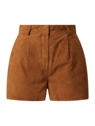Korte broek van chevreau-suède, model 'Jocelyn'  van Studio AR Bruin - 22