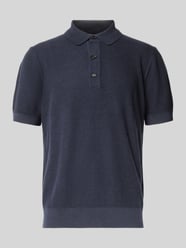 Regular Fit Strickpoloshirt aus Lyocell-Baumwoll-Mix Modell 'LANNOTTI' von BOSS - 48