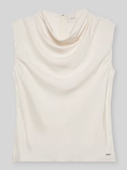 Bluzka bez rękawów o kroju regular fit z wiskozy od Calvin Klein Womenswear - 2