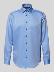 Regular Fit Business-Hemd mit Knopfleiste von Christian Berg Men Blau - 6