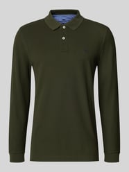 Regular Fit Langarm-Poloshirt mit Label-Stitching von Fynch-Hatton - 21