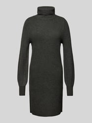 Knielanges Strickkleid mit Rollkragen Modell 'SASHA' von Only Grau - 30