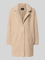 Relaxed Fit Teddy-Mantel mit Reverskragen Modell 'NEWAURELIA' von Only Beige - 33