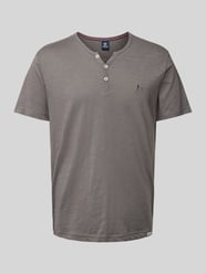 T-Shirt mit Serafino-Ausschnitt von Lerros - 9
