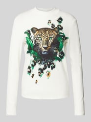 Longsleeve mit Label-Print von Marc Cain Beige - 10