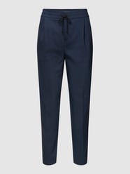 Stoffen broek met elastische band van Drykorn Blauw / turquoise - 30