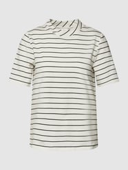 T-Shirt mit Streifenmuster von s.Oliver BLACK LABEL Weiß - 21