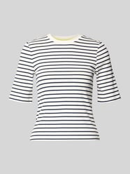 Geribd T-shirt met streepmotief - curated by Tinvcb van Style Icon Collection - 39