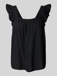 Relaxed fit top van een mix van viscose en linnen, model 'PIA' van Pieces - 11