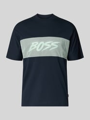 krój regular fit t-shirt z czystej bawełny model 'TE_BAYMESH' od BOSS Orange - 3