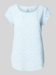 Blusenshirt mit floralem Muster Modell 'VIC' von Only Blau - 34