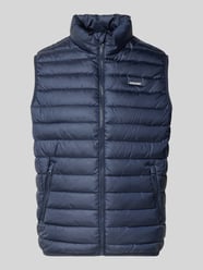 Kamizelka pikowana z kieszeniami zapinanymi na zamek błyskawiczny model 'ELVIS' od JACK & JONES - 3