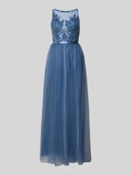 Abendkleid floraler Spitzenbesatz von Laona - 28