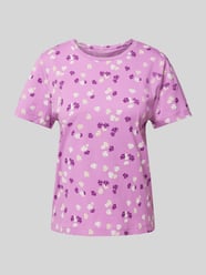 T-Shirt mit floralem Print von Tom Tailor Lila - 37