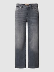 Straight Fit Jeans mit 5-Pocket-Design Modell 'Rich Culotte' von MAC Grau - 36