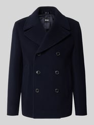Slim Fit lange jas van wolmix model 'H-Hyde-Peacoat-264' van BOSS - 27