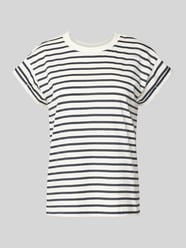 T-Shirt mit geripptem Rundhalsausschnitt von Jake*s Casual - 2