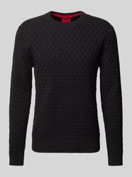 Gebreide pullover met structuurmotief, model 'Stubon' van HUGO - 46