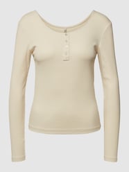 Longsleeve mit kurzer Knopfleiste von Only - 26