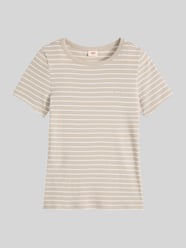 slim fit T-shirt van katoenmix van Levi's® Beige - 2