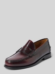 Loafers aus Leder Modell 'Hunter' von Henry Stevens Bordeaux - 1