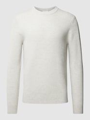 Strickpullover in Melange-Optik von Profuomo Grau - 3
