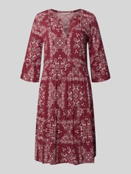Sukienka mini o kroju relaxed fit z czystej wiskozy od Christian Berg Woman Selection - 3