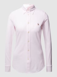 Bluzka koszulowa z piki od Polo Ralph Lauren Różowy - 25