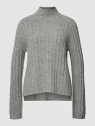 Sweatshirt in Ripp-Optik Modell 'Palmike' von Opus Silber - 46