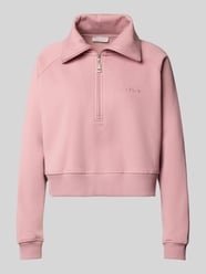 Regular Fit Pullover mit Reißverschluss Modell 'Meret' von LeGer by Lena Gercke Pink - 26