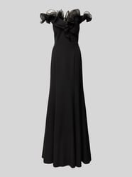 Abendkleid mit Volants von TROYDEN COLLECTION Schwarz - 28