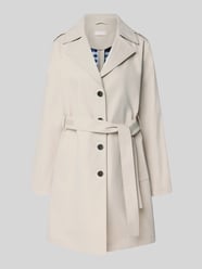 Trenchcoat mit Reverskragen und Bindegürtel von Liu Jo White - 35