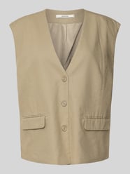 Weste mit V-Ausschnitt Modell 'izza' von Gestuz Beige - 11