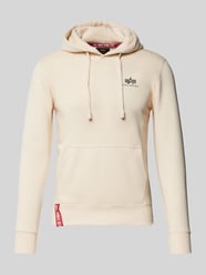 Hoodie mit Label-Print von Alpha Industries Beige - 15