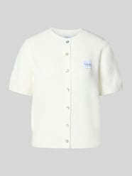 kardigan rozpinany o kroju regular fit z mieszanka wiskozy model 'MONA' od VILLA SOPHIE - 4