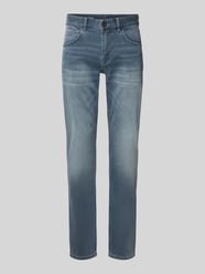 Jeansy o kroju regular fit z nadrukiem z logo model "Nightflight" od PME Legend - 34