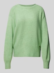 Gebreide pullover met ronde hals, model 'IRMA' van Pepe Jeans Groen - 5